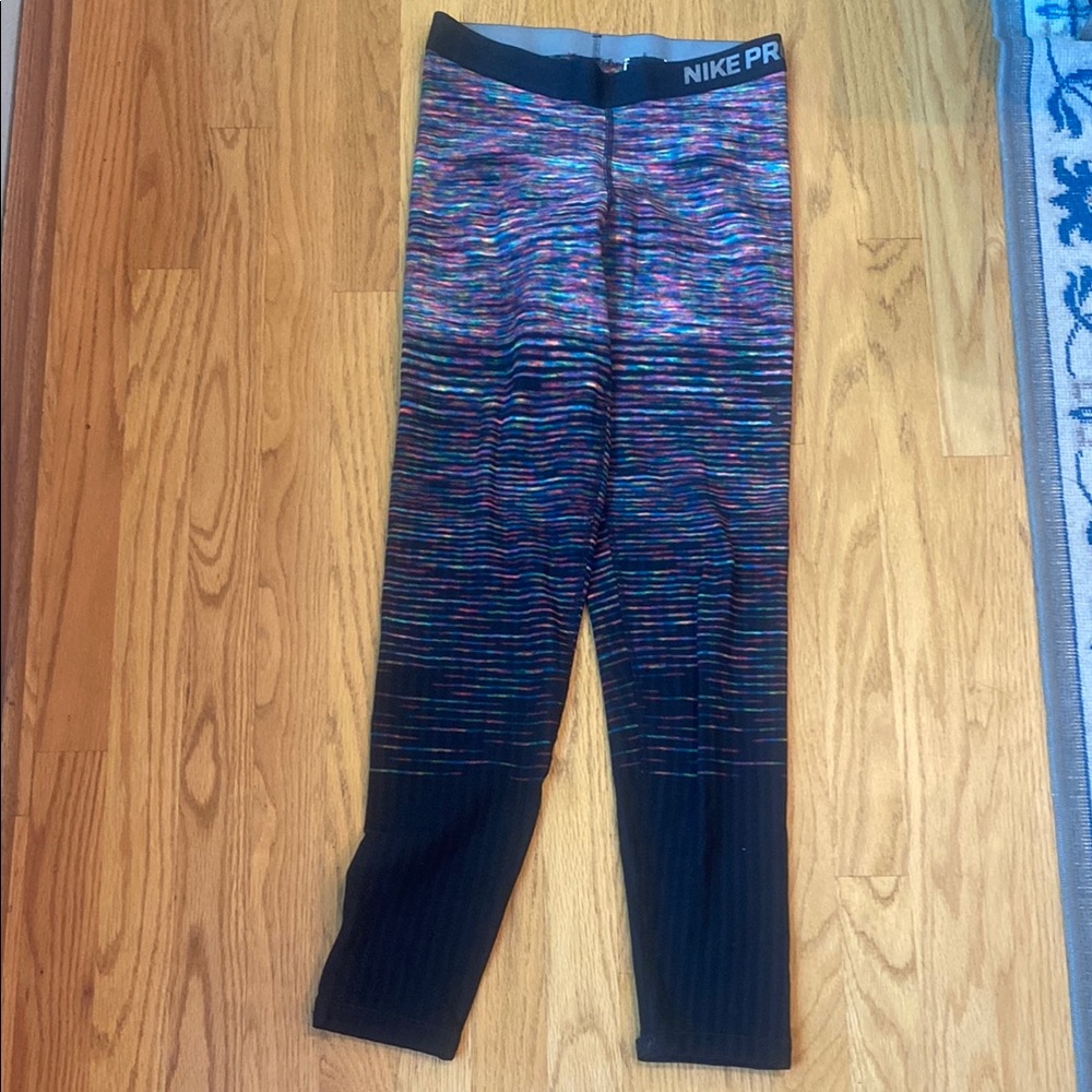 Nike Pro Colorful Striped Leggings